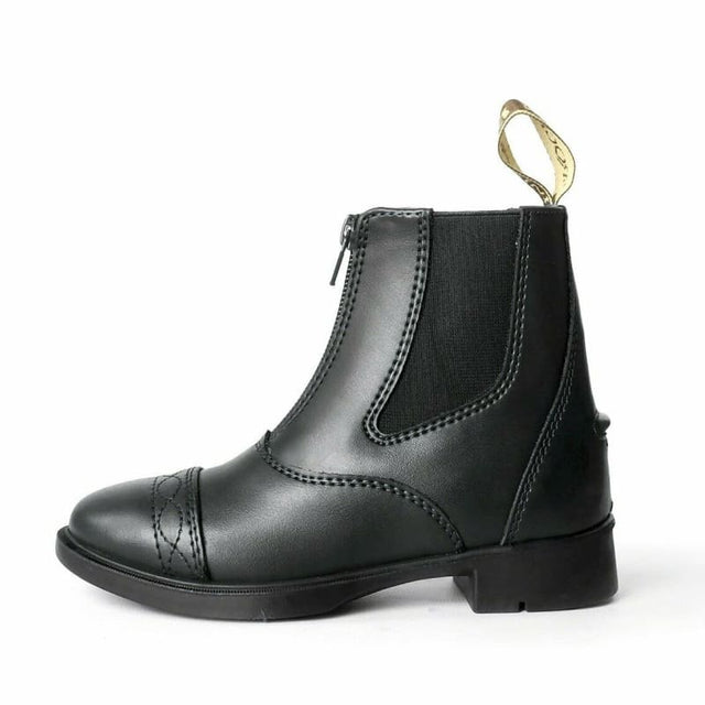 Brogini Tivoli Piccino Childs Short Zipped Synthetic Leather Jodhpur Boots 28 SALE Cork Farm Equestrian