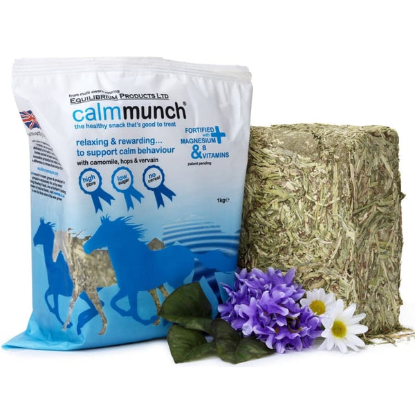 Equilibrium Calmmunch Calm Munch Healthy Fibre Block Treat Snack Calm Horses x 5