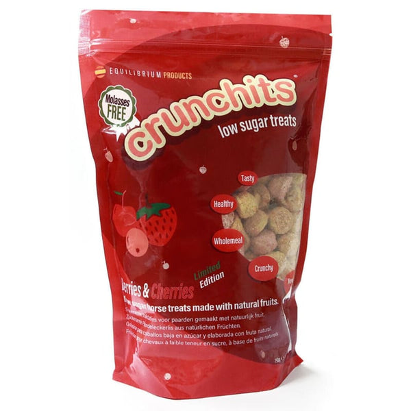 Equilibrium Crunchits Berries and Cherries Low Sugar and Low Calorie Horse Treats