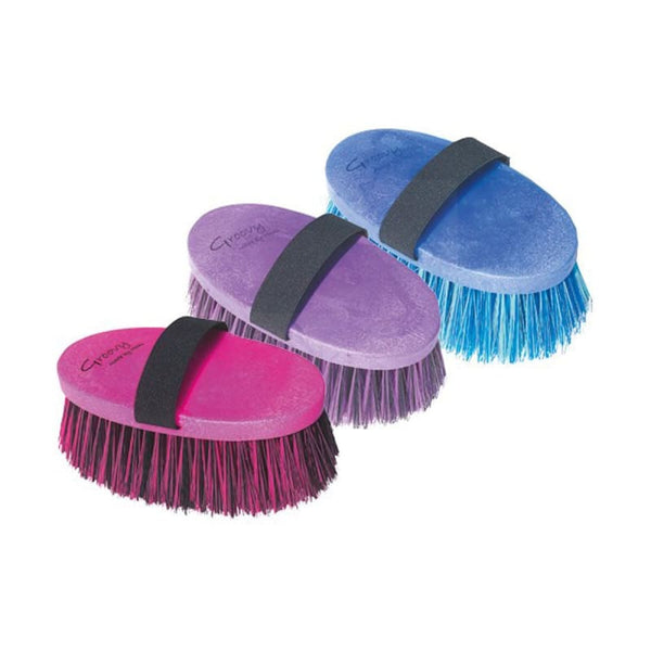 HAAS Smile Groovy Body Brush Soft and Strong Colourful Bristles With Elastic Strap