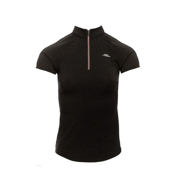 Horseware AA Platinum Ladies Clean Cool Half Zip Short Sleeve Top Black XS-XXL