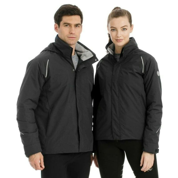 Horseware Adult Unisex Waterproof Eco Tech Club Technical Jacket Coat Black/Navy