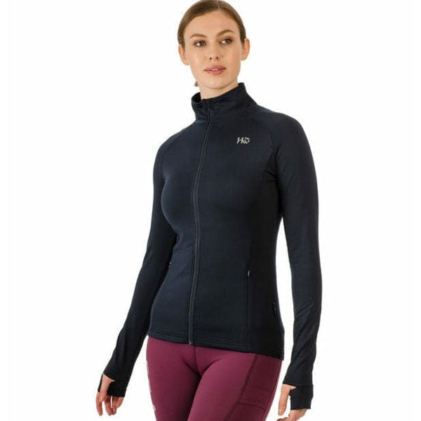 Horseware Ladies Tara Tech Zip Top Technical Zipped Sporty Jumper Navy XXS-XXL