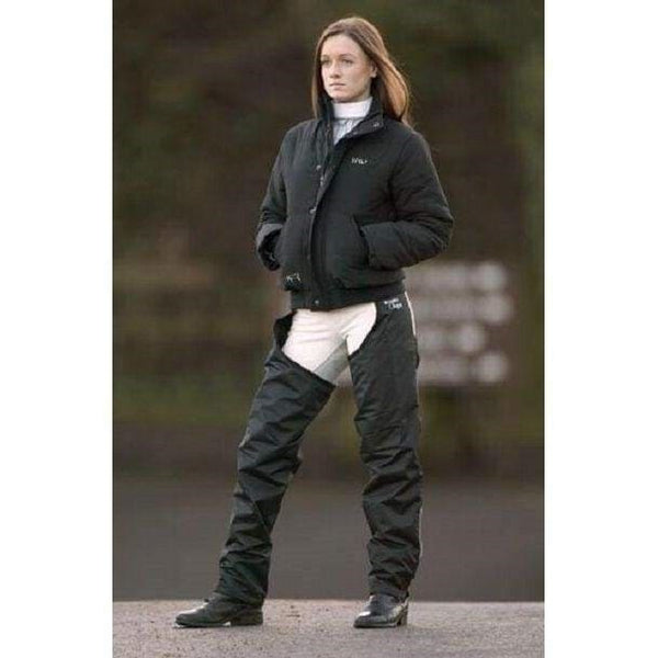 Horseware Unisex Adults Fleece Lined Waterproof Full Riding CHAPS Navy/Black