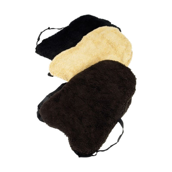 Hy Equestrian Faux Fur Fabric Fleece Seat Saver Comfortable Black/Brown/Natural