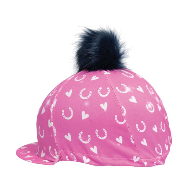 Hy Equestrian Pony Fantasy Kids Hat Cover With Faux Fur PomPom by Little Rider