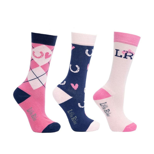 Hy Equestrian Pony Fantasy Socks by Little Rider Pack Of Three Bamboo Kids Socks