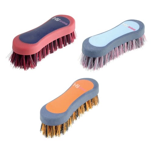 Hy Equestrian Pro Groom Face Brush Horse and Pony Grooming Brush All Colours