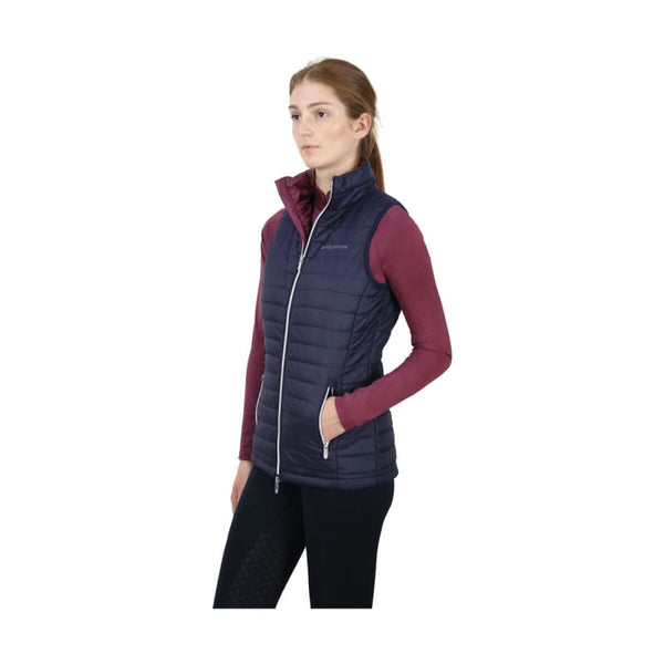 Hy Equestrian Synergy Padded Gilet Ladies Warm Body Warmer Navy/Fig XS-XL