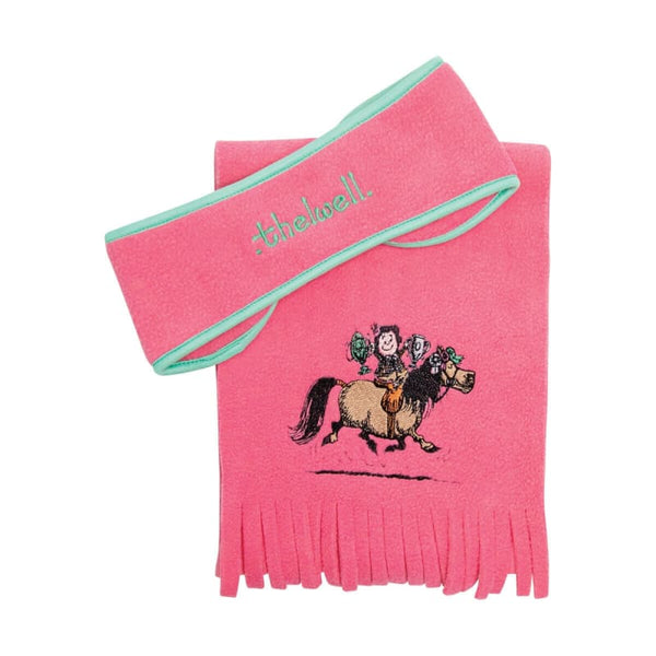 Hy Equestrian Thelwell Collection Trophy Headband and Scarf Set Kids Children