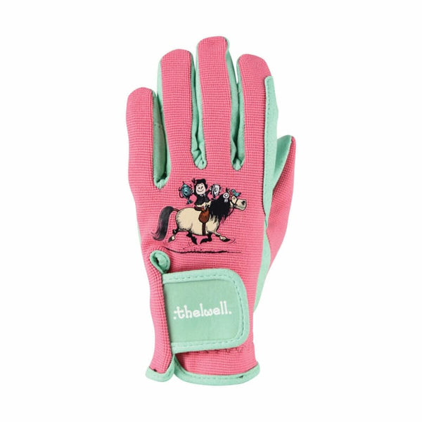 Hy Thelwell Collection Trophy Print Gloves Childrens Horse Riding Gloves XS-XL