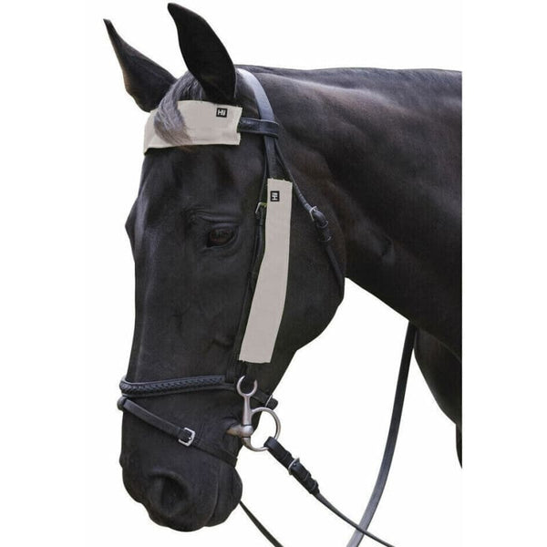 HyViz Hi-Vis Reflective Silva Flash Flourescent Bridle Set Browband/Cheek Silver