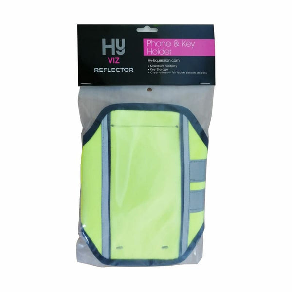 HyVIZ Reflective Flourescent Phone and Key Holder Arm Band Yellow One Size