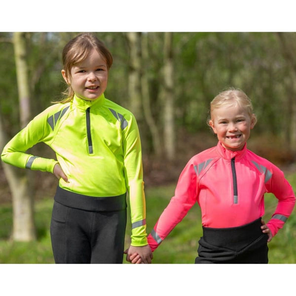 HyViz Reflector Base Layer by Hy Equestrian Kids High Visibility Stretch Top