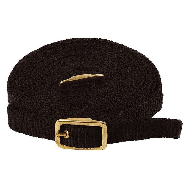 JHL Nylon Webbing Draw Reins With Buckle Fastenings Black 156'