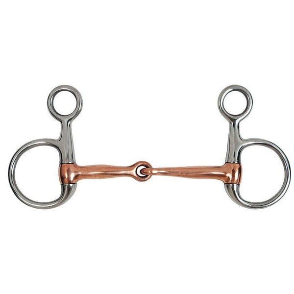 JHL Pro Steel JHLPS Copper Mouth Hanging Cheek Eggbutt Snaffle Bit 5' and 5.5'