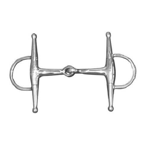 JHL Pro Steel JHLPS Eggbutt Full Cheek Single Jointed Snaffle Bit 4.5’5’ 5.5’ 6’