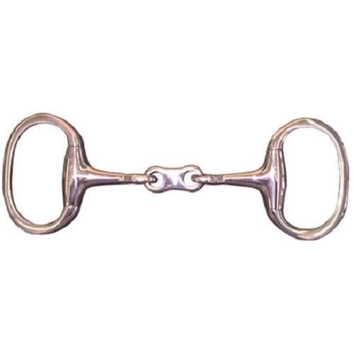 JHL Pro Steel JHLPS  French Link Double Jointed Eggbutt Snaffle Stainless 5'-6'