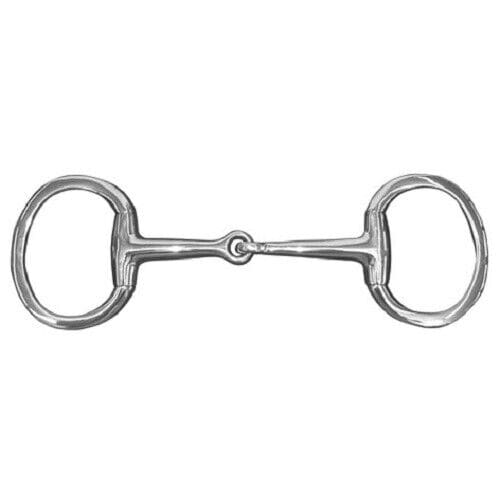 JHL Pro Steel JHLPS Single Jointed Eggbutt Snaffle Stainless 5’ - 6’