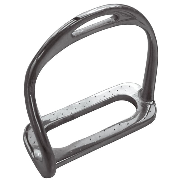 JHL Pro Steel JHLPS Stainless Steel Bent Leg Safety Stirrups 4' - 4 3/4'