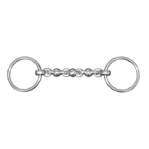 JHL Pro Steel JHLPS Stainless Waterford Loose Ring Snaffle Bit 5’ - 6’