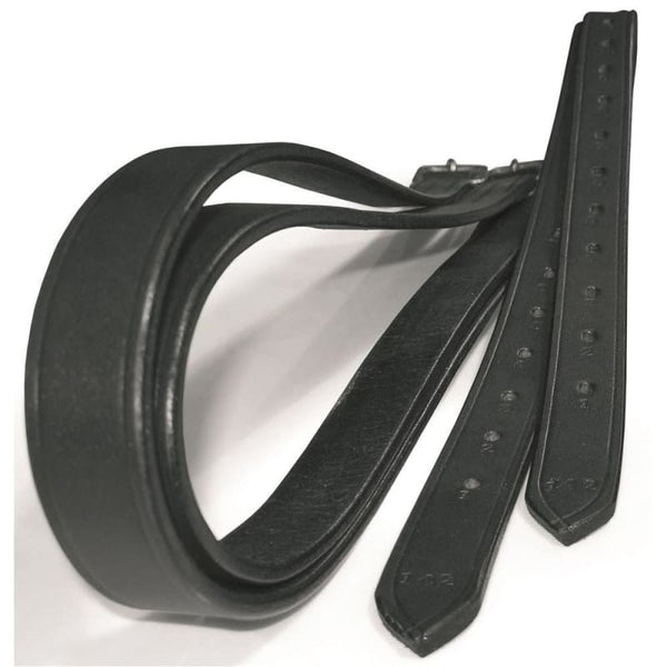 JHL Stirrup Leathers Leather Black/Brown Child/Youth/Adult 90cm/122cm/142cm