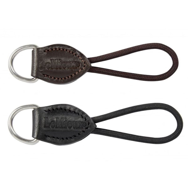 LeMieux D-Ring Extender Saddlepad Half Pad Leather Rope Extenders Black/Brown