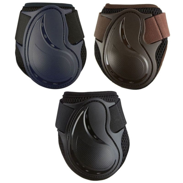 LeMieux DERBY PROJUMP Mesh Airflow FETLOCK SJ ShowJumping Boots Black/Brown/Navy