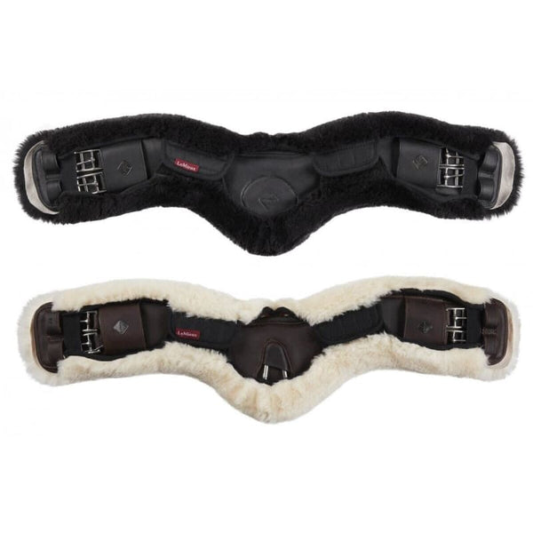 LeMieux Lambskin Anatomic Dressage Girth Cover Black/Natural (22'-34') (65-85cm)