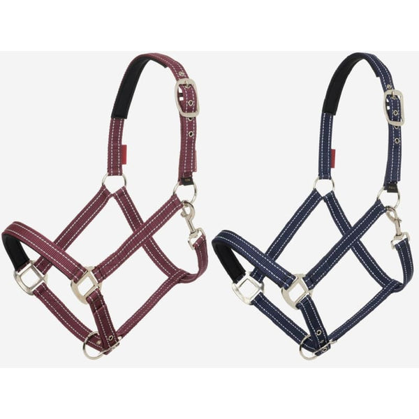 LeMieux Neoprene Yard Headcollar Padded Head Collar Durable Nylon Burgundy/Navy