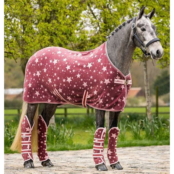 LeMieux Pony Fleece Travel Rug Lightweight Wicking Cooler Star Atlantic/Orchid