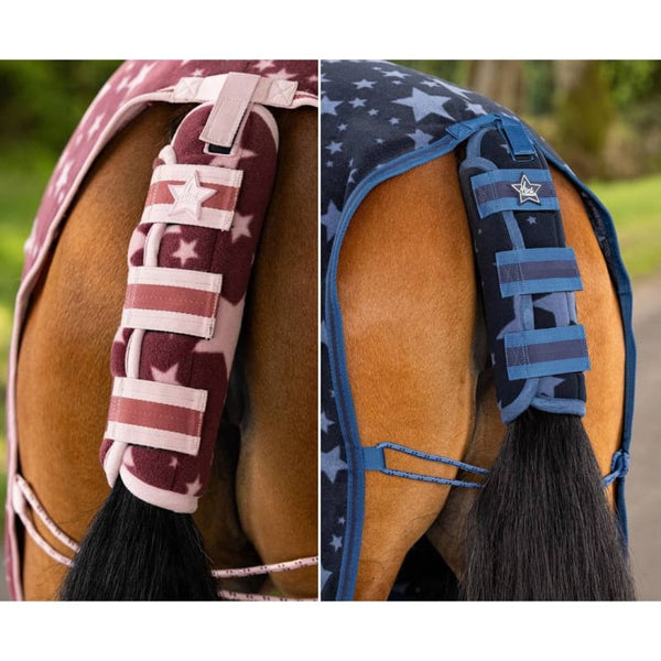 LeMieux Pony Fleece Travel Tail Guard Light Wicking Protection Atlantic/Orchid