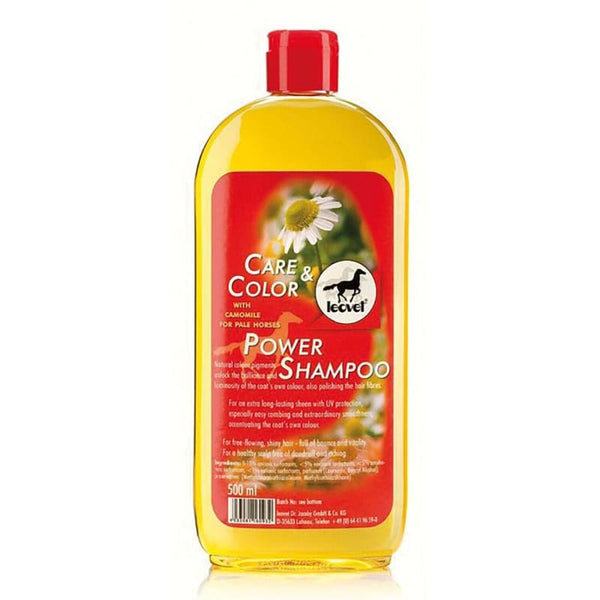 Leovet Power Shampoo For Light Pale Coloured Horses Colour Enhancing Wash 500ml