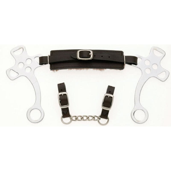 Lorina English Hackamore Bitless Bit With Short Shank and Padded FauxFur NoseStrap