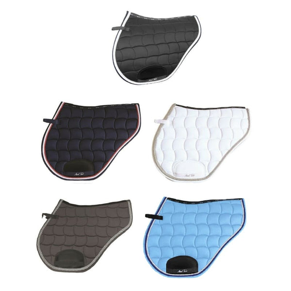 Mark Todd Ergo Competition Jump Saddlepad White/Navy/Black/Grey/Blue Full Size