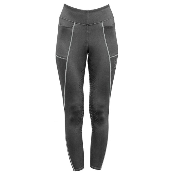 Mark Todd Ladies Winter Riding Leggings Full Silicone Seat Grey/Navy/Burgundy