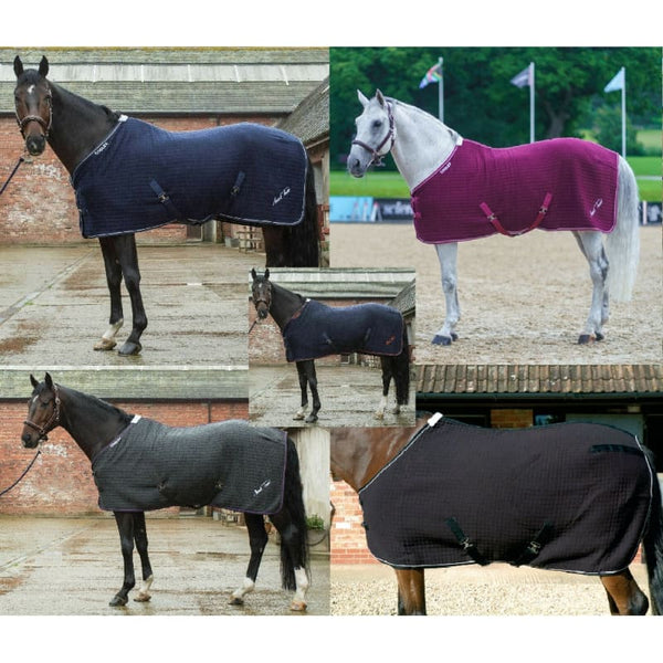 Mark Todd Wicking Waffle Coolex Cooler Rug Black/Burgundy/Navy/Grey 5'6''-7'0''