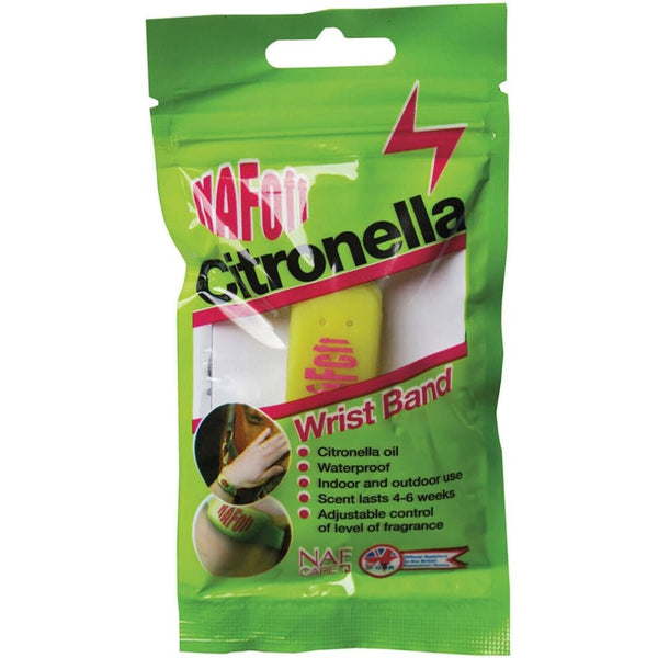 NAF Off Citronella Wrist Band Waterproof Silicone Band Containing Citronella Oil