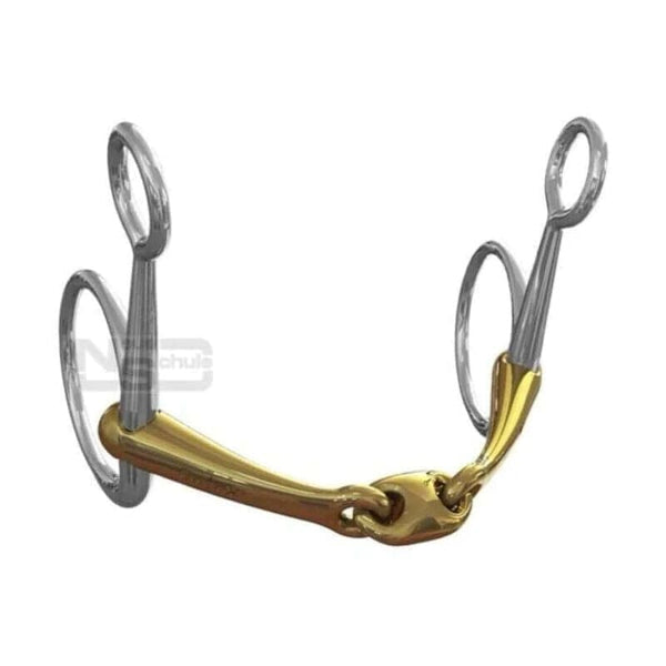 Neue Schule Tranz Angled Logenze Baucher Hanging Cheek Snaffle Training Bit