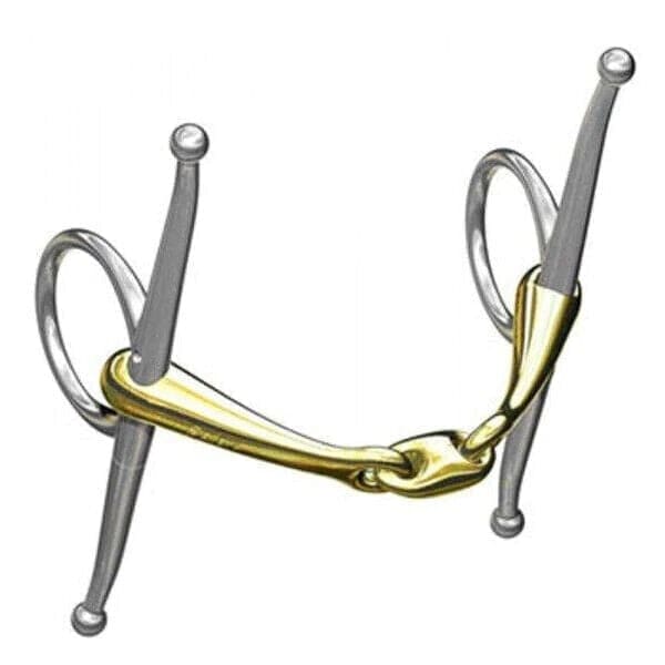 Neue Schule Tranz Angled Logenze Full Cheek Fulmer Snaffle Bit with Lozenge