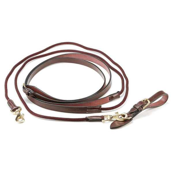 Selleria Equipe Leather Draw Reins RE04 Black/Brown/RedBrown/Newmarket P/C/F