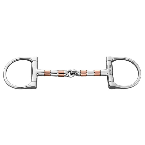 Sprenger Copper-Roller D-Ring 13mm Snaffle Bit Aids Salivation 125mm-145mm 40155