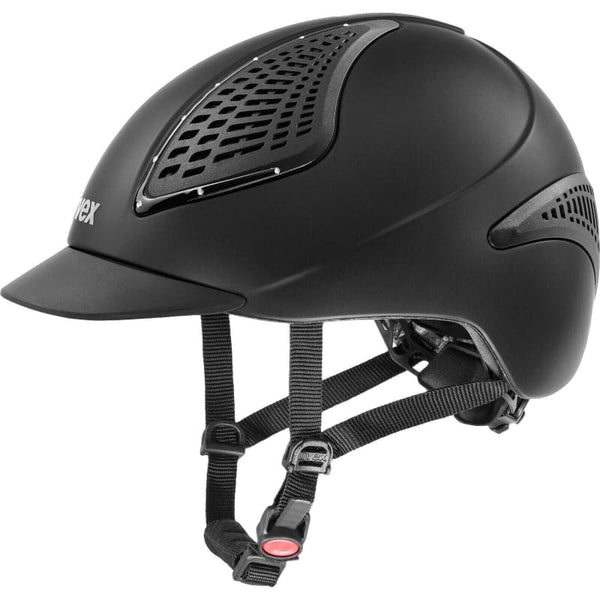 Uvex EXXENTIAL 2 II Glamour Diamante Riding Helmet Adjust Hat Black/Grey S-XL