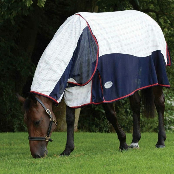 WeatherBeeta Breeze with Surcingle III Combo Neck Fly Rug/Cotton Sheet 95%+ UV