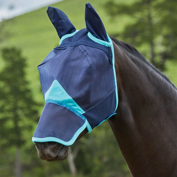 WeatherBeeta ComFiTec Fine Mesh Mask with Ears and Nose +60% UV Block Fly Mask