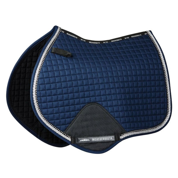 WeatherBeeta Prime Bling Jump Shaped Saddle Pad Crystal Detailing andRope Braiding