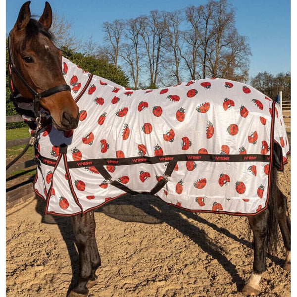 Whitaker Ladybird Fly Rug Protection Against Flies Red / Ladybird Print 5'0-7'0'