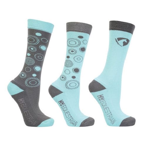 Hy Equestrian Dynamizs Ecliptic Childrens Socks Short Riding Socks  Pack of 3