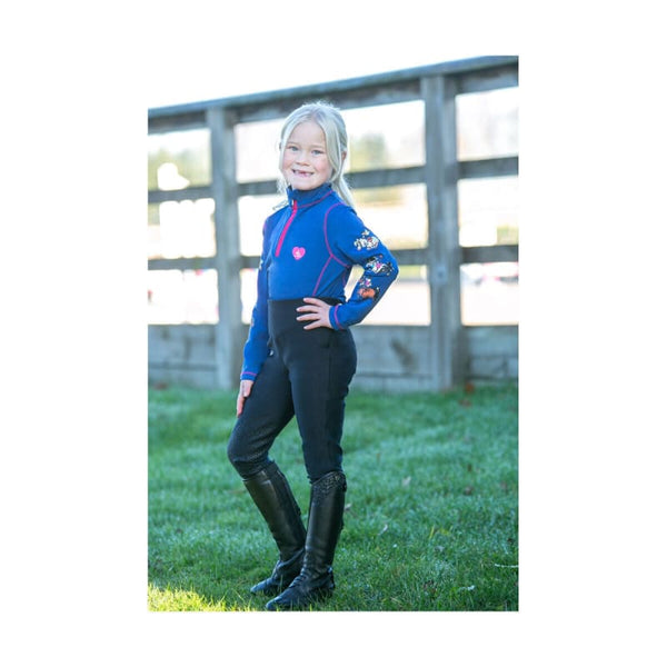 Hy Equestrian Thelwell Collection Race Children’s Base Layer Long Sleeve XC Top