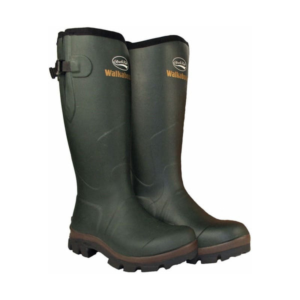 Rockfish Unisex Walkabout Neoprene Lined Wellington Boot Green UK5 - UK13